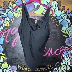 Talisea Tankini Top, Black. Large